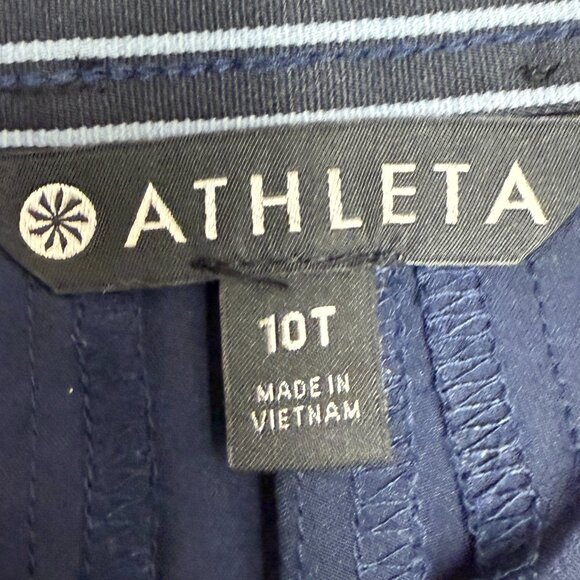 EUC Women's ATHLETA Tribeca Crop Pant Flare Navy‎ | Size 10 Tall - Picture 8 of 12